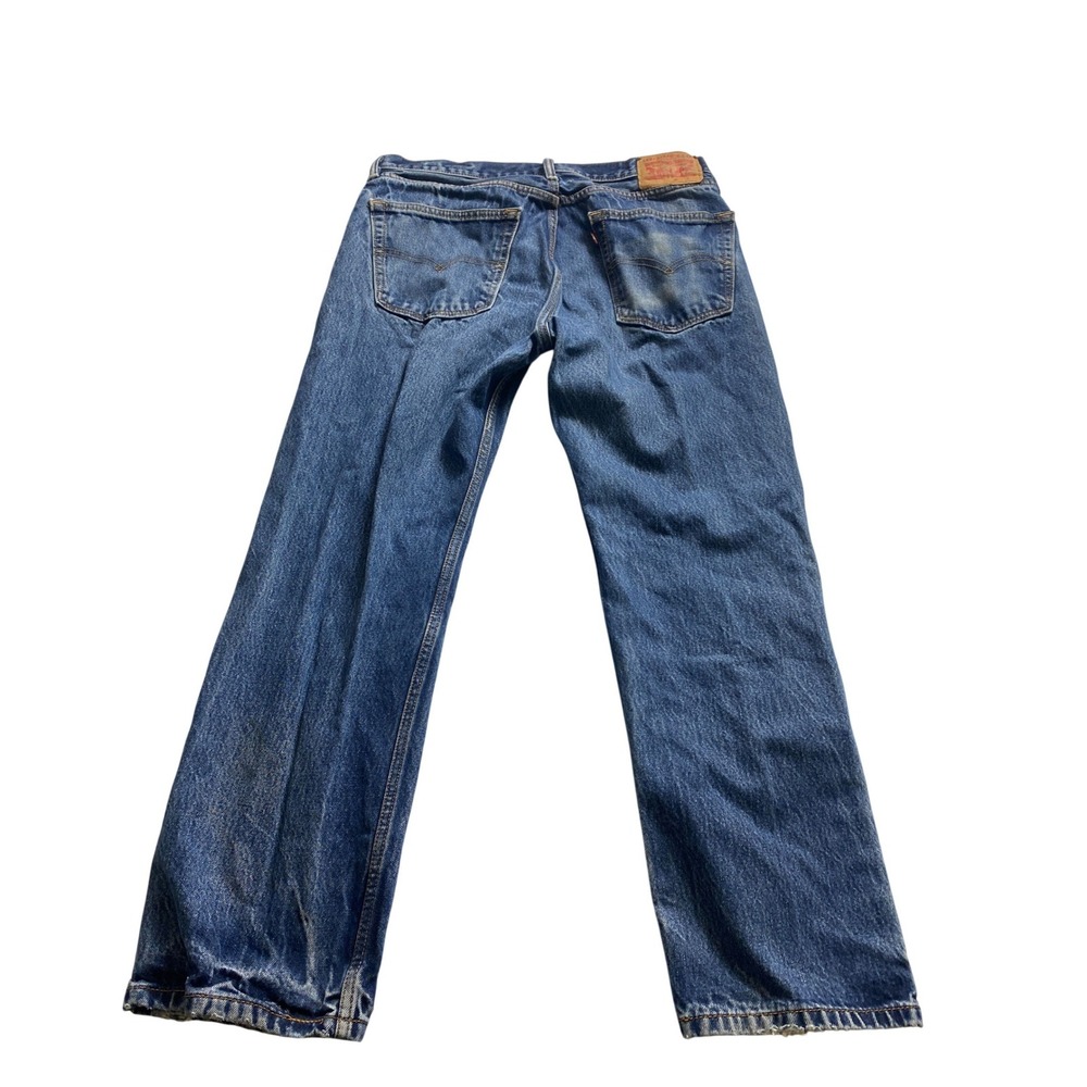 Levi's Jeans Mens 32x30‎ Blue Straight Leg Denim Classic Faded Wash